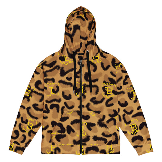 Leopard zip hoodie Tokie Bears