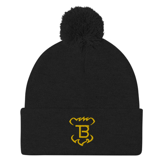 Monogram Pom-Pom Beanie Tokie Bears